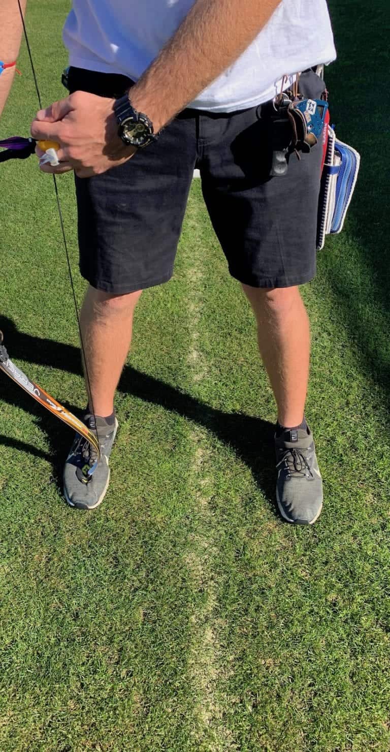 recurve archery square stance foot position Online Archery Academy