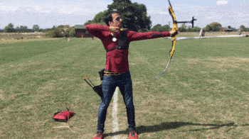 archery drill double bow roll release