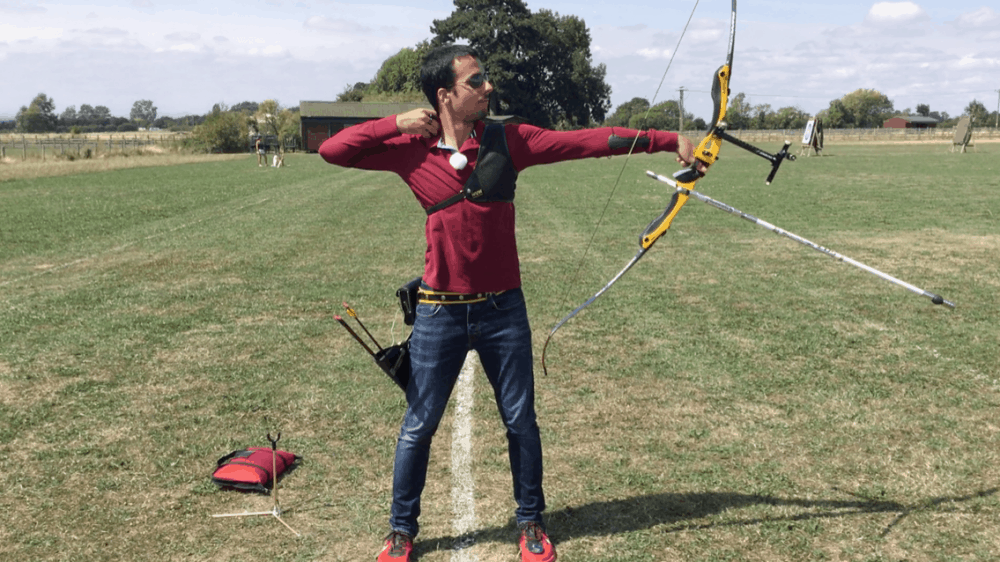 Recurve Archery Drills – Double Bow Roll 4