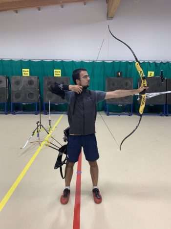 recurve archer showing formaster bow training holds