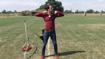 archery drill showing finger release technique feeling