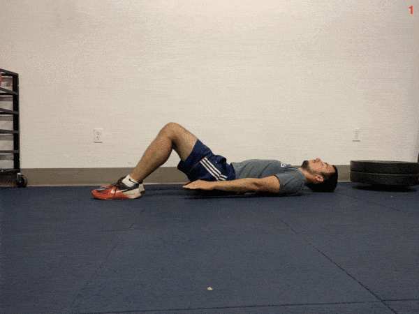 archery core exercise ankle reaches