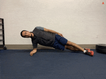 archery core exercise side plank