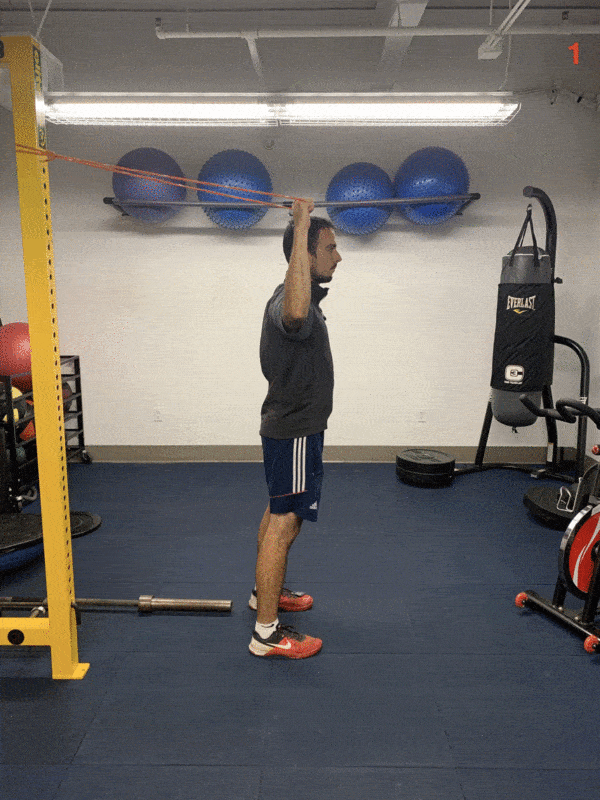 archery rehab shoulder exercise abducted internal rotations