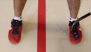 recurve technique showing square stance foot placement