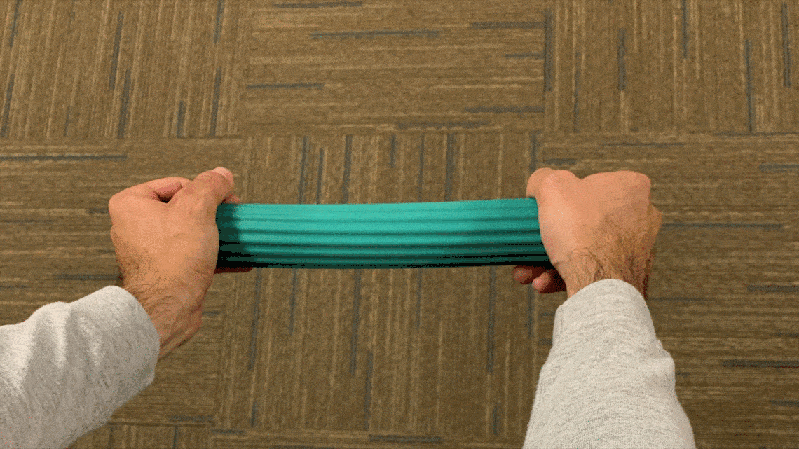 archery forearm exercises with flex bar