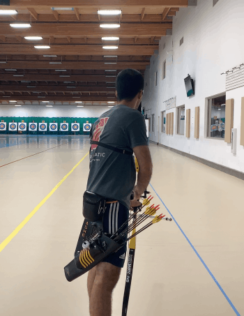 bad archery posture at set position