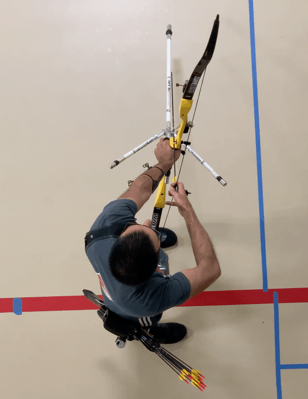 bow hand position and cant from overhead