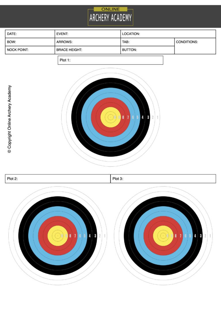 archery tuning sheet printable