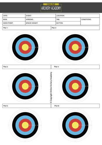 archery plotting tuning sheet pdf