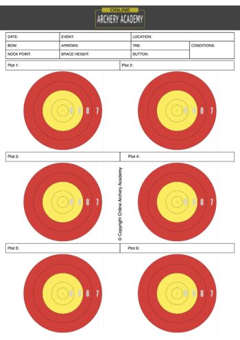 archery tuning sheet pdf